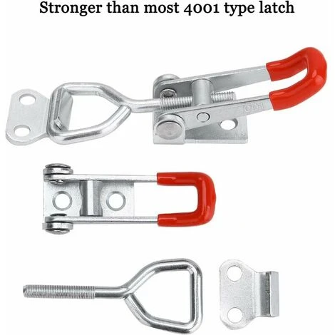 8 Pcs Loquet à Bascule En Métal 4001 Capacité De Rétention 100 Kg / 220 Lbs,Sauterelles De Menuisier Réglable Pour Fixation Et Serrage 2 8 Pcs Loquet à Bascule En Métal 4001 Capacité De Rétention 100 Kg / 220 Lbs,Sauterelles De Menuisier Réglable Pour Fixation Et Serrage – Image 2