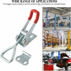 8 Pcs Loquet à Bascule En Métal 4001 Capacité De Rétention 100 Kg / 220 Lbs,Sauterelles De Menuisier Réglable Pour Fixation Et Serrage 7 8 Pcs Loquet à Bascule En Métal 4001 Capacité De Rétention 100 Kg / 220 Lbs,Sauterelles De Menuisier Réglable Pour Fixation Et Serrage -Rapid Soldes Boutique 100277152 3