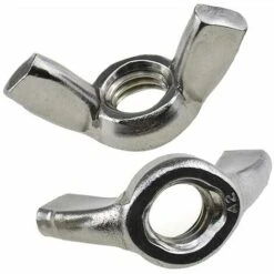 M8 Écrous à Oreilles Papillon (Paquet De 25) Zingué Pour Aux Boulons Et Fixations - Attaches A Toute Epreuve Norme Certifiée ISO965 DIN315 M8 (19mm X 38mm)