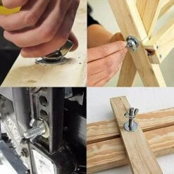 M8 Écrous à Oreilles Papillon (Paquet De 25) Zingué Pour Aux Boulons Et Fixations - Attaches A Toute Epreuve Norme Certifiée ISO965 DIN315 M8 (19mm X 38mm) -Rapid Soldes Boutique 100345386 5