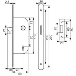 Serrure à Mentonnet Clé L - Thirard -Rapid Soldes Boutique 12370116 2