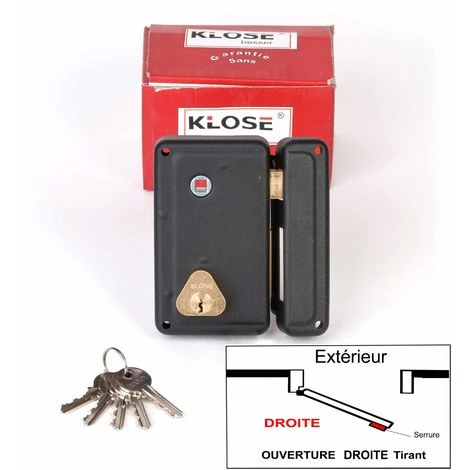 Serrure Monopoint En Applique A Fouillot Verticale 130x75mm - ( Idem Jpm Cisa ) 3 Clés 45mm - Droite 1 Serrure Monopoint En Applique A Fouillot Verticale 130x75mm - ( Idem Jpm Cisa ) 3 Clés 45mm - Droite