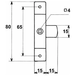 Batteuse En Applique - Hauteur : 80 Mm - Largeur : 15 Mm - ITAR -Rapid Soldes Boutique 13484260 2