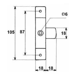 Batteuse En Applique - Hauteur : 80 Mm - Largeur : 15 Mm - ITAR -Rapid Soldes Boutique 13484260 3