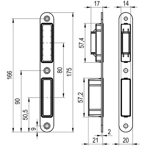Serrure à Larder à Pêne Magnétique Coffre 145 Mm Entraxe 70 Axe 40 Mm Carré De 7 Mm Réversible Avec Gâche Clé I 5 Serrure à Larder à Pêne Magnétique Coffre 145 Mm Entraxe 70 Axe 40 Mm Carré De 7 Mm Réversible Avec Gâche Clé I – Image 5