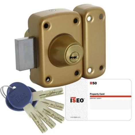 Verrou De Haute Sûreté ISR 50 Avec 5 Clés Protégées Cylindre Double De 45 Mm 1 Verrou De Haute Sûreté ISR 50 Avec 5 Clés Protégées Cylindre Double De 45 Mm