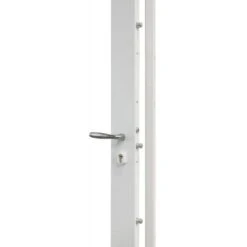 Serrure De Sûreté En Applique Bandeau 5 Points à Cylindre Européen Réversible Coloris Blanc Brillant 9016