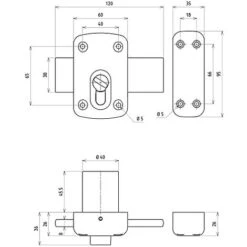 Verrou Devismes Pour Cylindre Européen -Rapid Soldes Boutique 18992527 3