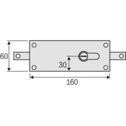 SERRURE RIDEAU METAL 7517N -Rapid Soldes Boutique 18993960 3