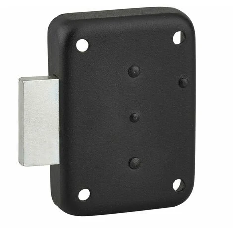 THIRARD - Serrure De Meuble En Applique Pour Porte D'ameublement, Gauche, Axe 25mm, 70x50mm, Noir, 3 Clés 2 THIRARD - Serrure De Meuble En Applique Pour Porte D'ameublement, Gauche, Axe 25mm, 70x50mm, Noir, 3 Clés – Image 2