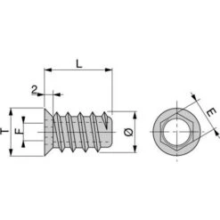 Écrou Perçage Trous Fraisés. 50 Unit. - Talla M6 / 10mm / 10,5mm / Zamak Naturel -Rapid Soldes Boutique 23967328 2