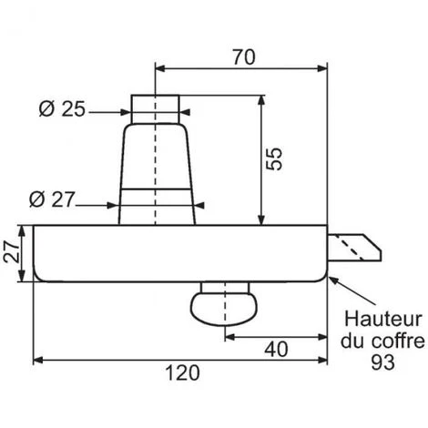 Serrure à Bouton Droite En Applique - Clé I - Pour Porte De Garage - Sélection Cazabox 2 Serrure à Bouton Droite En Applique - Clé I - Pour Porte De Garage - Sélection Cazabox – Image 2
