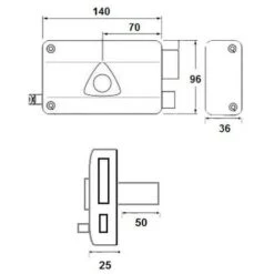 Serrure Verrou Applique Horizontale à Tirage -Rapid Soldes Boutique 2515798 4