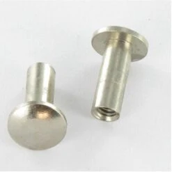 Écrou Relieur Tête Bombee M4X12 4X14 Laiton Chrome Conditionnement: Unitaire