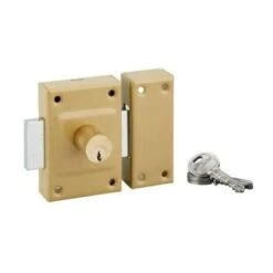 Verrou De Sureté étendard à Cylindre Double 40 Mm, Epoxy Bronze, THIRARD