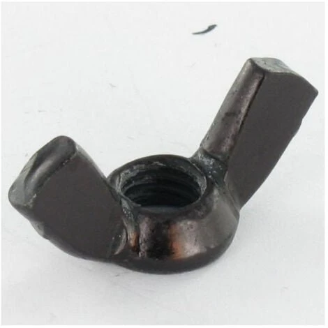 Écrou Oreilles M6 Forme Américaine Acier Zingué Noir Conditionnement: Unitaire 1 Écrou Oreilles M6 Forme Américaine Acier Zingué Noir Conditionnement: Unitaire