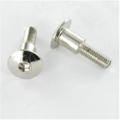 Vis Relieur MAL Poelier Tête Ronde Large Tête Ronde Large Clé De 4 HC4 13X22 M5X13 Acier Nickelé Conditionnement: Unitaire