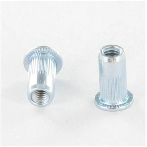 Ecrou A Sertir Tete Plate TP M8X17 ACPC40 Acier Zing Blanc Conditionnement: Unitaire 1 Ecrou A Sertir Tete Plate TP M8X17 ACPC40 Acier Zing Blanc Conditionnement: Unitaire