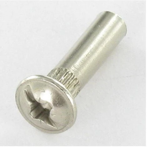 Écrou Relieur Pozi Et Fendu M4X15 5X20 Acier Nickelé Conditionnement: Unitaire 1 Écrou Relieur Pozi Et Fendu M4X15 5X20 Acier Nickelé Conditionnement: Unitaire