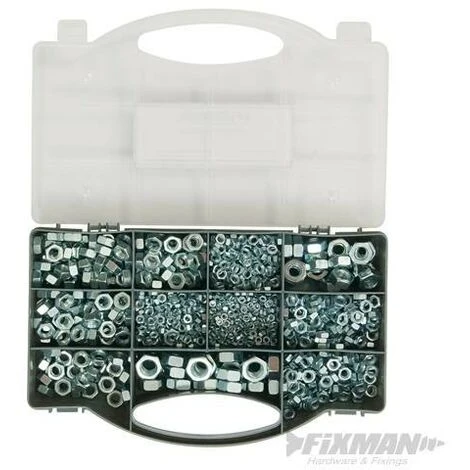 Coffret D'écrous Hexagonaux, 1 000 Pcs, 1 000 Pcs 2 Coffret D'écrous Hexagonaux, 1 000 Pcs, 1 000 Pcs – Image 2