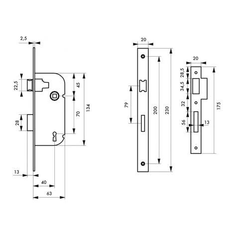 THIRARD - Serrure Encastrable à Clé Pour Porte De Chambre, Axe 40mm, Bouts Ronds, Blanc, 1 Clé 2 THIRARD - Serrure Encastrable à Clé Pour Porte De Chambre, Axe 40mm, Bouts Ronds, Blanc, 1 Clé – Image 2