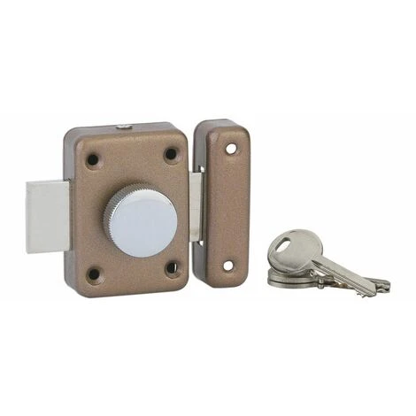 THIRARD - Verrou à Bouton VSPM Pour Porte Intérieure, Cylindre 35, Bronze, 3 Clés 1 THIRARD - Verrou à Bouton VSPM Pour Porte Intérieure, Cylindre 35, Bronze, 3 Clés