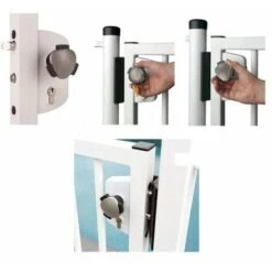 Serrure De Sécurité Enfant Pour Piscine/ Profil 40 Mm/ KIDLOC / Norme NF P90-306 LOCINOX