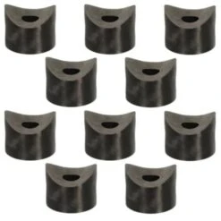 10x Entretoise Plastique 4mm M8 Concave Ø25mm Noir Cale Tube Axe Rondelle
