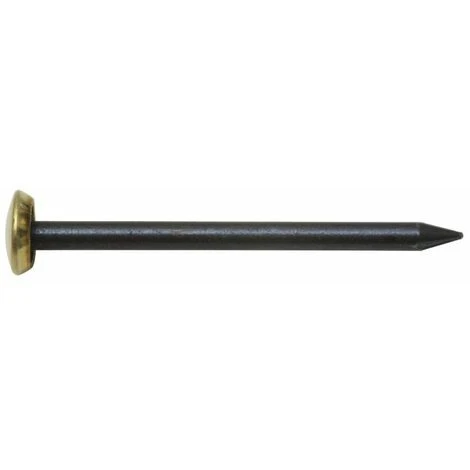 SWG Pointe Pour Cadre Avec Tête En Laiton 2 X 25, Bleuie 1 SWG Pointe Pour Cadre Avec Tête En Laiton 2 X 25, Bleuie