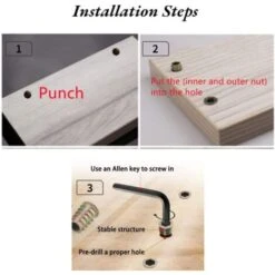 Pack De 20 Pièces M10 Écrou Hexagonal Fileté En Alliage De Zinc, Écrous D'Insert En Alliage De Zinc Assortiment (M10x25mm) -Rapid Soldes Boutique 32752980 3