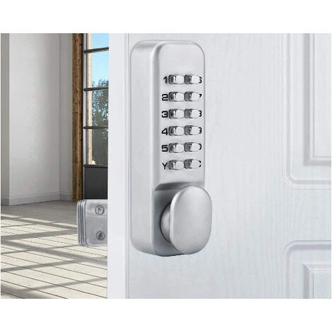 AIDUCHO Serrure De Porte Ditial Avec Clavier à Code D'accès Mécanique OS25A 2 AIDUCHO Serrure De Porte Ditial Avec Clavier à Code D'accès Mécanique OS25A – Image 2