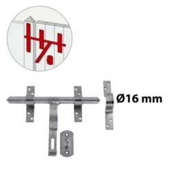 AFBAT Verrou Vervelle Acier Zingué, H.195 X L.200 X P.30 Mm 5 AFBAT Verrou Vervelle Acier Zingué, H.195 X L.200 X P.30 Mm -Rapid Soldes Boutique 35174020 2