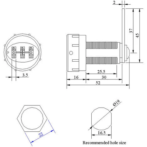 Serrure à Code Macaron Serrure Codée D'armoires De Tiroirnumérique Mécanique Code à Combinaison 3 Chiffres En Alliage De Zinc(17-23mm Wooden Wardrobe) 2 Serrure à Code Macaron Serrure Codée D'armoires De Tiroirnumérique Mécanique Code à Combinaison 3 Chiffres En Alliage De Zinc(17-23mm Wooden Wardrobe) – Image 2