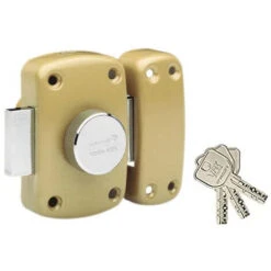 Verrou Cyclop VRX Bouton Et Cylindre 6 Goupilles L.45 Mm, Diamètre 23 Mm Avec 3 Clés Vachette