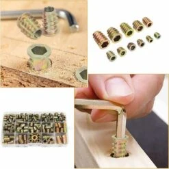 Écrous Hexagonaux M4 M5 M6 M8 M10 Avec Inserts Filetés, Alliage De Zinc Insert Fileté Hexagonale Écrous Inserts,irisfr(230PCS) 9 Écrous Hexagonaux M4 M5 M6 M8 M10 Avec Inserts Filetés, Alliage De Zinc Insert Fileté Hexagonale Écrous Inserts,irisfr(230PCS) -Rapid Soldes Boutique 44959110 5