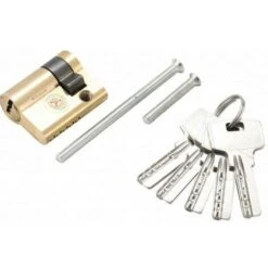 Barillet Cylindre De Serrure Porte De Garage 30 + 10 Mm Avec 5 Cles