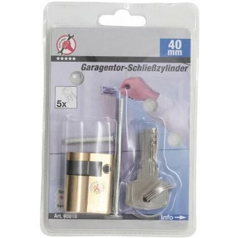 Barillet Cylindre De Serrure Porte De Garage 30 + 10 Mm Avec 5 Cles 2 Barillet Cylindre De Serrure Porte De Garage 30 + 10 Mm Avec 5 Cles â Image 2