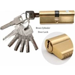 Cylindre De Serrure,Cylindre Débrayable 42.5/42.5(85mm) 8 Clés Finition En Laiton Haute Sécurité Anti Pic Anti Perceuse Anti Coup Guazhuni -Rapid Soldes Boutique 47207304 3