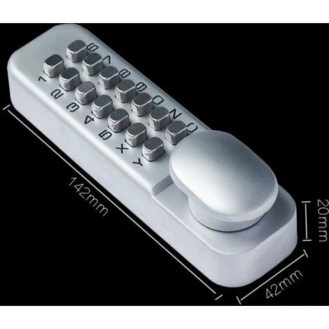 Alliage De Zinc Verrou De Porte A Code Sans Clé Serrure à Code Mécanique Style Rétro Code Lock, Convient Pour Garage/hôtel/Bureau/Studio/Entrepôt/Dossiers Guazhuni (argent) 3 Alliage De Zinc Verrou De Porte A Code Sans Clé Serrure à Code Mécanique Style Rétro Code Lock, Convient Pour Garage/hôtel/Bureau/Studio/Entrepôt/Dossiers Guazhuni (argent) – Image 3