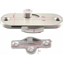 Serrure De Porte Coulissante à 90° à Angle Droit Avec Boucle De Verrouillage De Porte Coulissante Et Verrou De Porte De Grange, Irisfr -Rapid Soldes Boutique 48100790 5