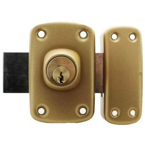 Verrou Double Entrées, Varié Canon De 45 Mm + 3 Clés 1 Verrou Double Entrées, Varié Canon De 45 Mm + 3 Clés