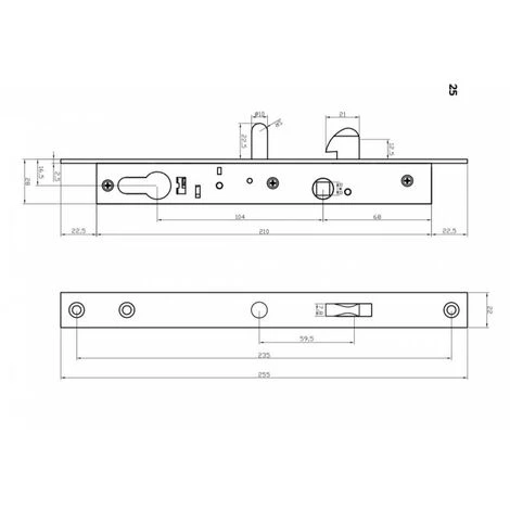 Serrure De Portail à Crochet à Larder Axe à 13,5 Mm + Gâche 2 Serrure De Portail à Crochet à Larder Axe à 13,5 Mm + Gâche – Image 2