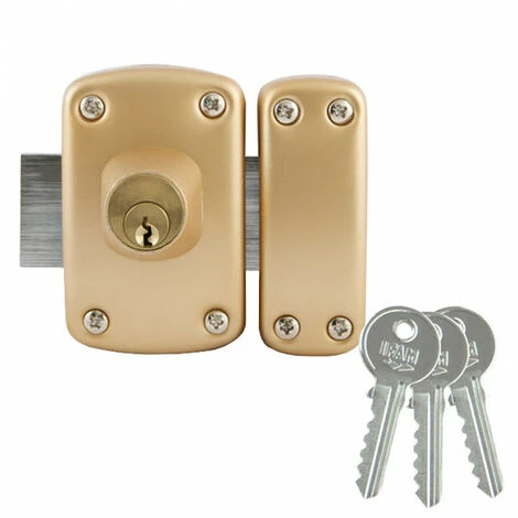Verrou Double Cylindre Série D5 45mm S'entrouvrant (3 Clés) IFAM 1 Verrou Double Cylindre Série D5 45mm S'entrouvrant (3 Clés) IFAM