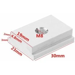 Écrous En T Lot De 10 écrous Coulissants En T Pour Outils De Travail Du Bois M6 Bloc De Pression Du Plateau De Travail Du Bois T Slider -Macaron -Rapid Soldes Boutique 54814791 5