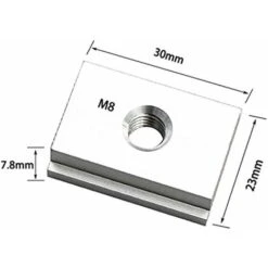 Ecrou à Glissière Coulissant M8 Técrou à Rainure En Alliage D'Aluminium Pour Outil De Menuiserie Fixation à Fente Pour Vis 10 Pièces -Macaron -Rapid Soldes Boutique 54814837 5