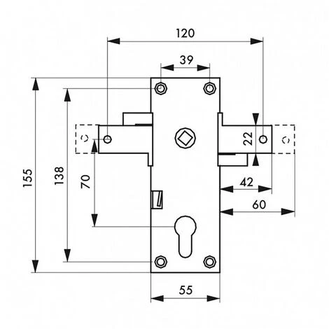 Serrure De Garage - Porte Basculante - 2 Points Latéraux THIRARD 2 Serrure De Garage - Porte Basculante - 2 Points Latéraux THIRARD – Image 2