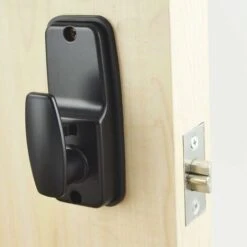 Verrou De Porte à Code Numérique Chromé Résistant Aux Intempéries - Bouton De Verrouillage à Combinaison Serrure De Porte à Combinaison Mécanique étanche Noir-Macaron -Rapid Soldes Boutique 54892563 4