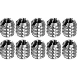 10x Manchon à Visser Sans Collerette écrou Avec Fente De Vissage Acier Zingué, M4x10mm