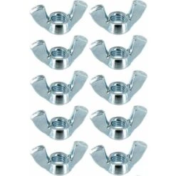 10x écrou Papillon M5 Acier Forme Américaine à Oreille