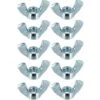 10x écrou Papillon M6 Acier Forme Américaine à Oreille